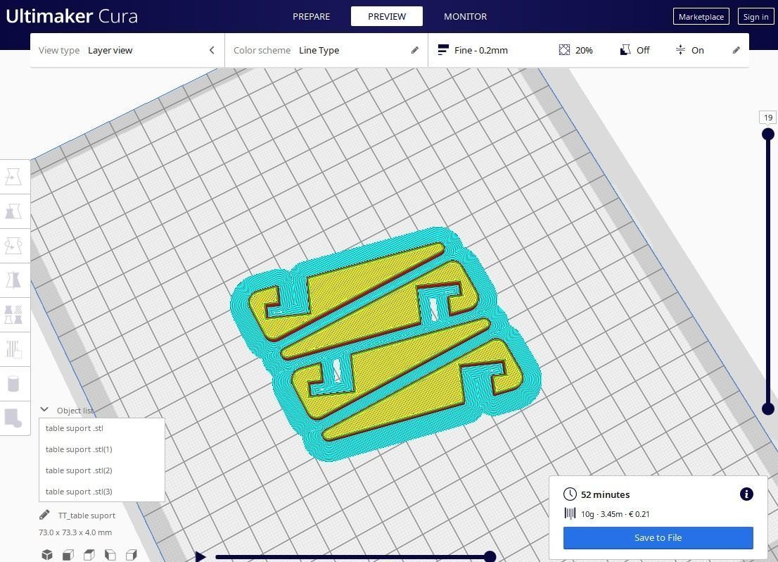 table foot rummy remy  remi 3D print model_12