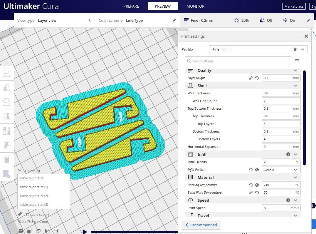 table foot rummy remy  remi 3D print model_13