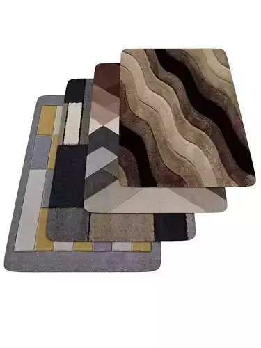 RUG CARPET WOOL INTERIOR  MODEL 3D model