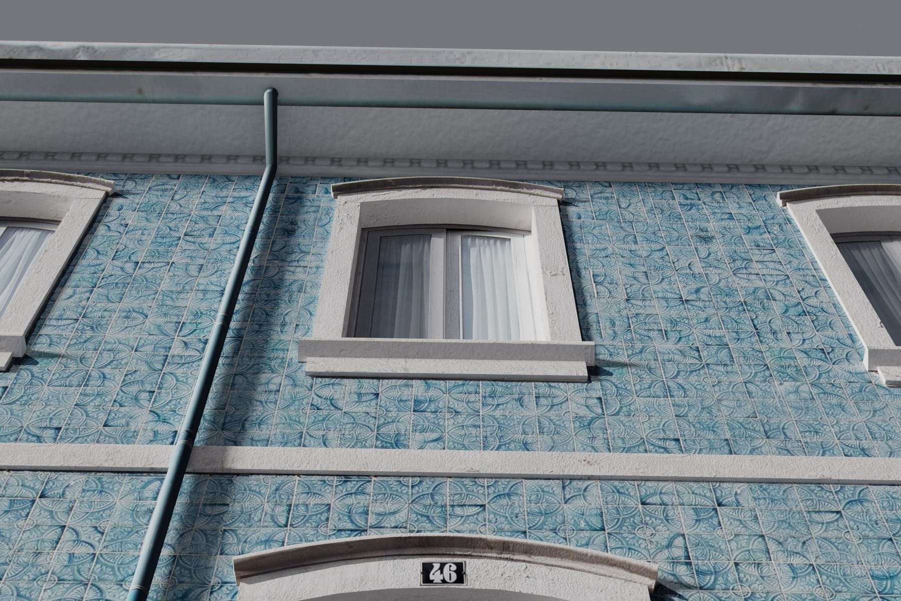 Old Building Low-poly 3D model_13