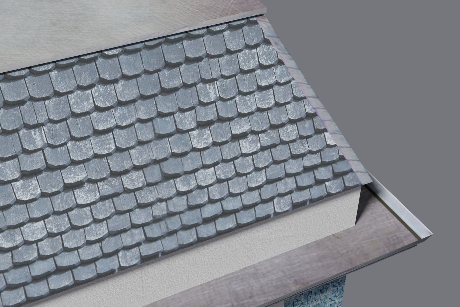 Old Building Low-poly 3D model_18