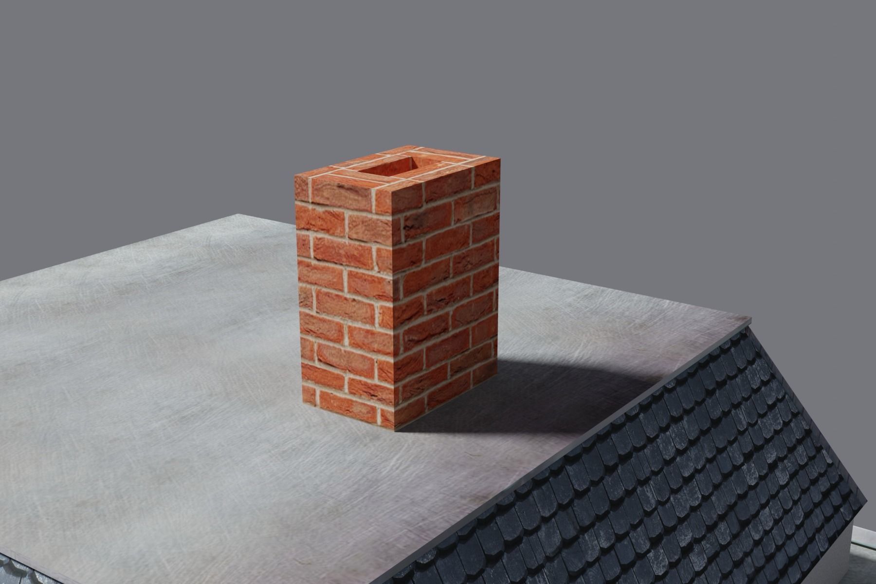 Old Building Low-poly 3D model_19