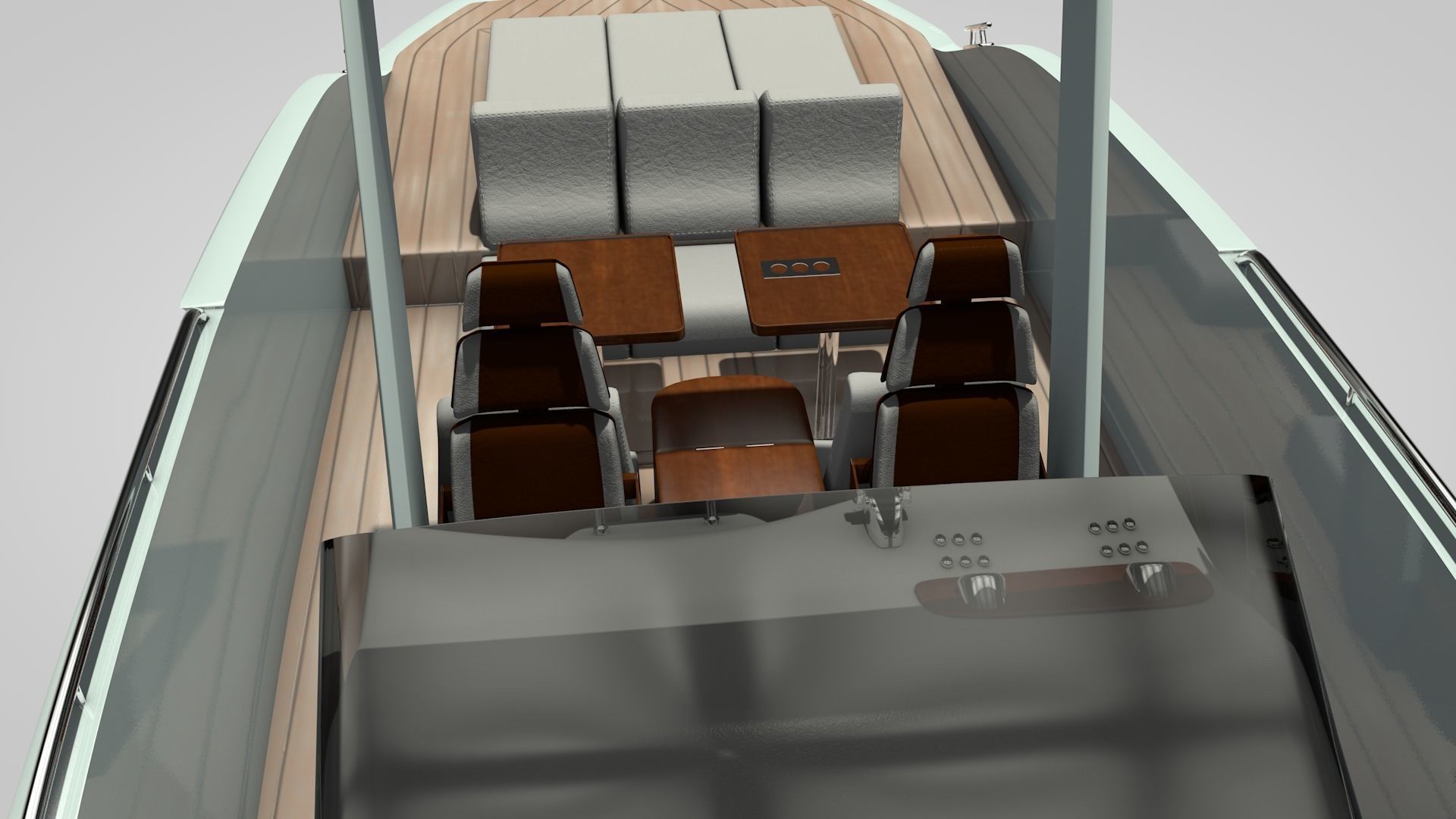 Speed Boat 2 Low-poly 3D model_1