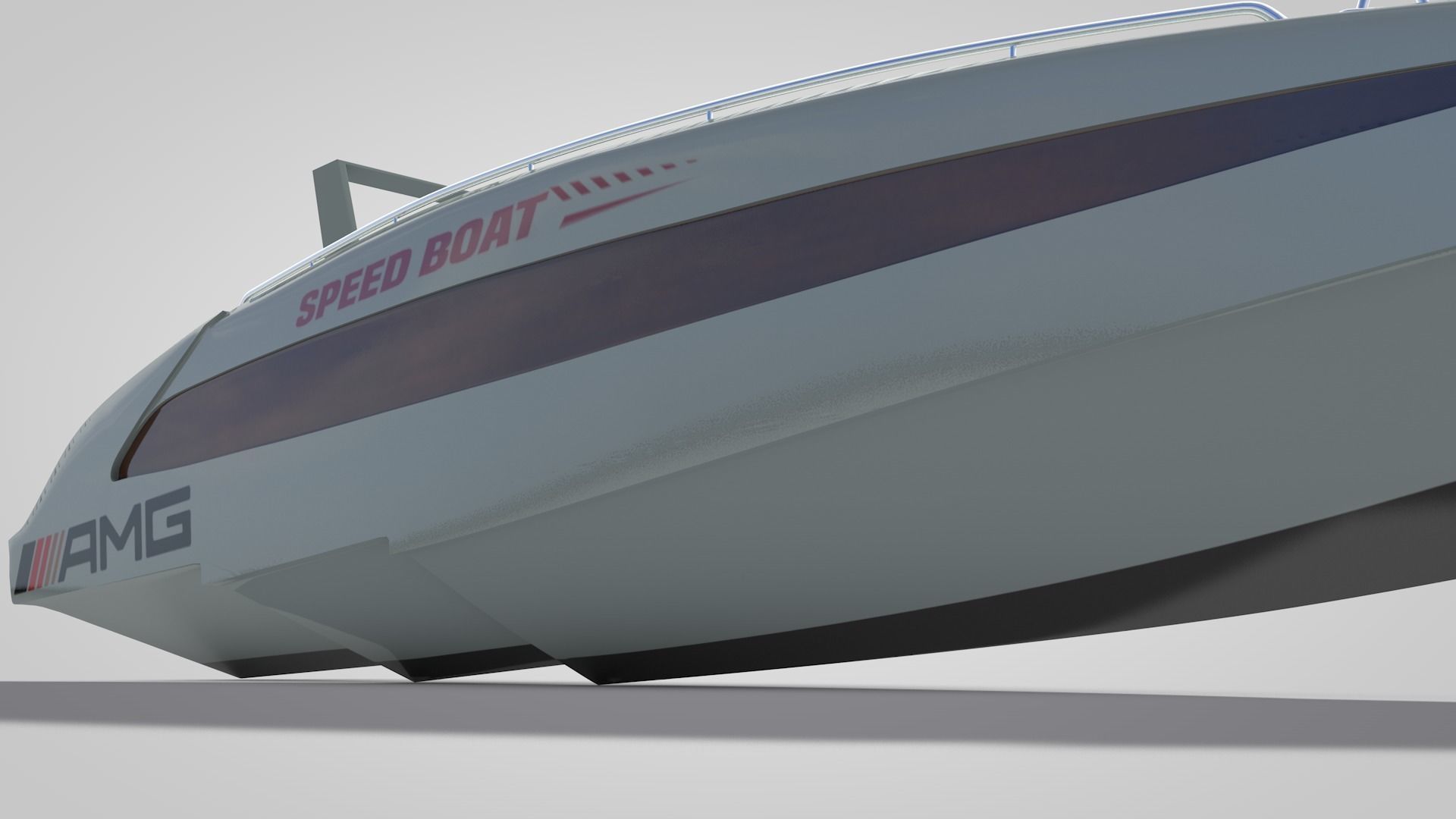 Speed Boat 2 Low-poly 3D model_15