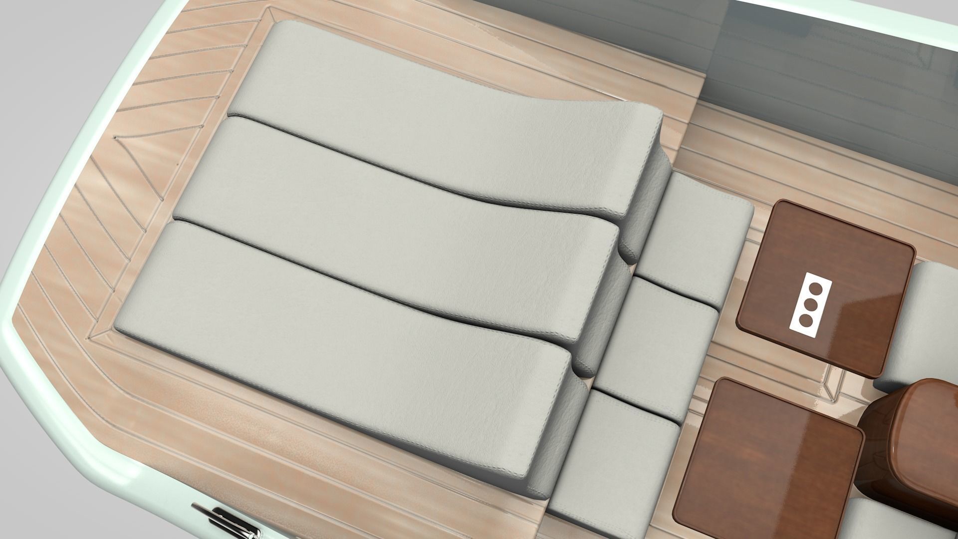 Speed Boat 2 Low-poly 3D model_7