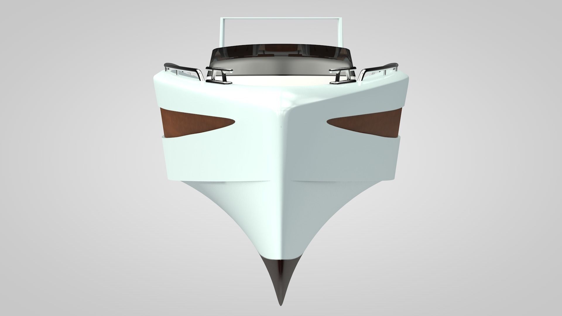 Speed Boat 2 Low-poly 3D model_5