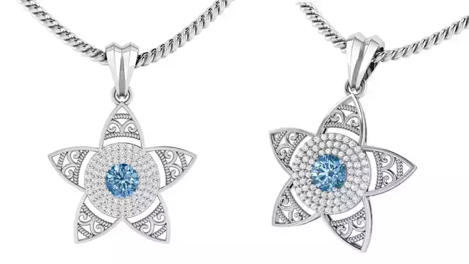 Star Flower Pendant 
