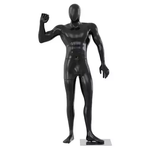 Black male mannequin posing 65