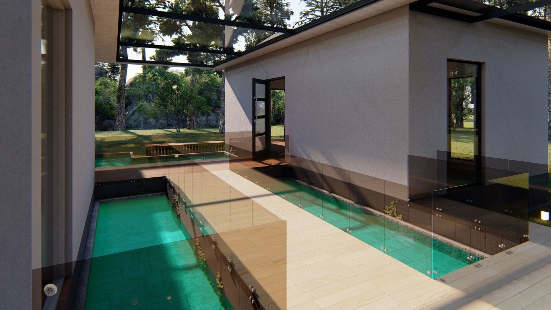 Cabin house Low-poly 3D model_17