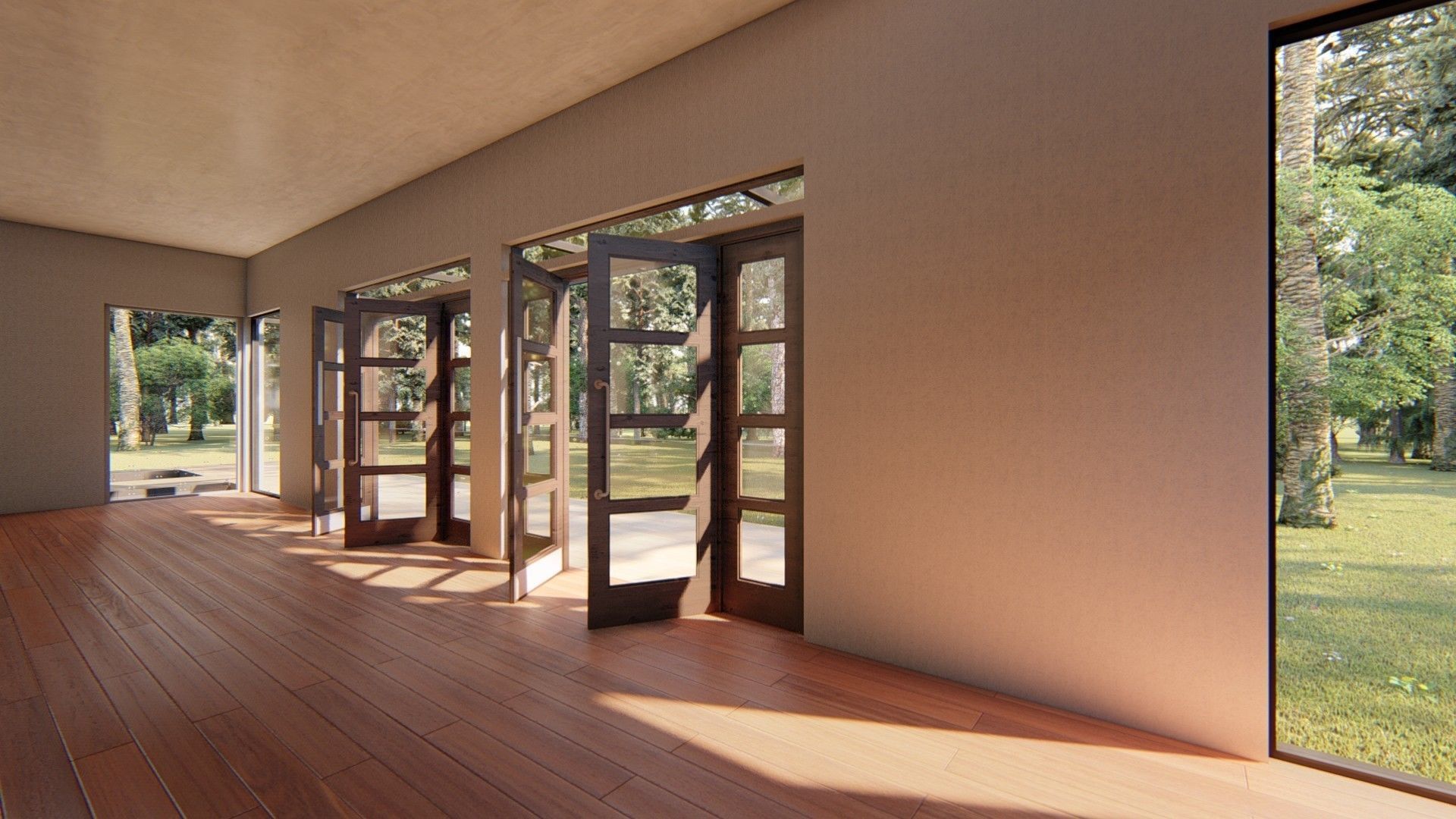 Cabin house Low-poly 3D model_24