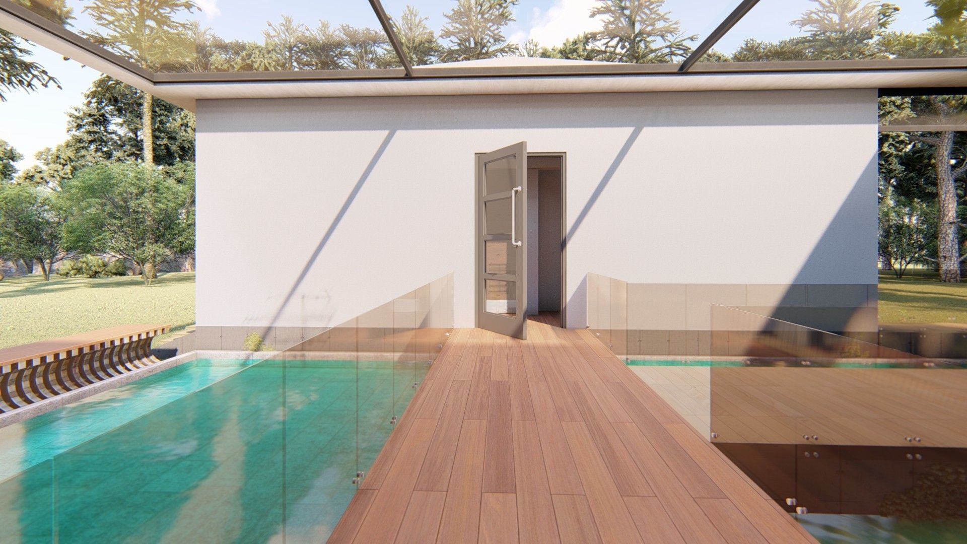 Cabin house Low-poly 3D model_25