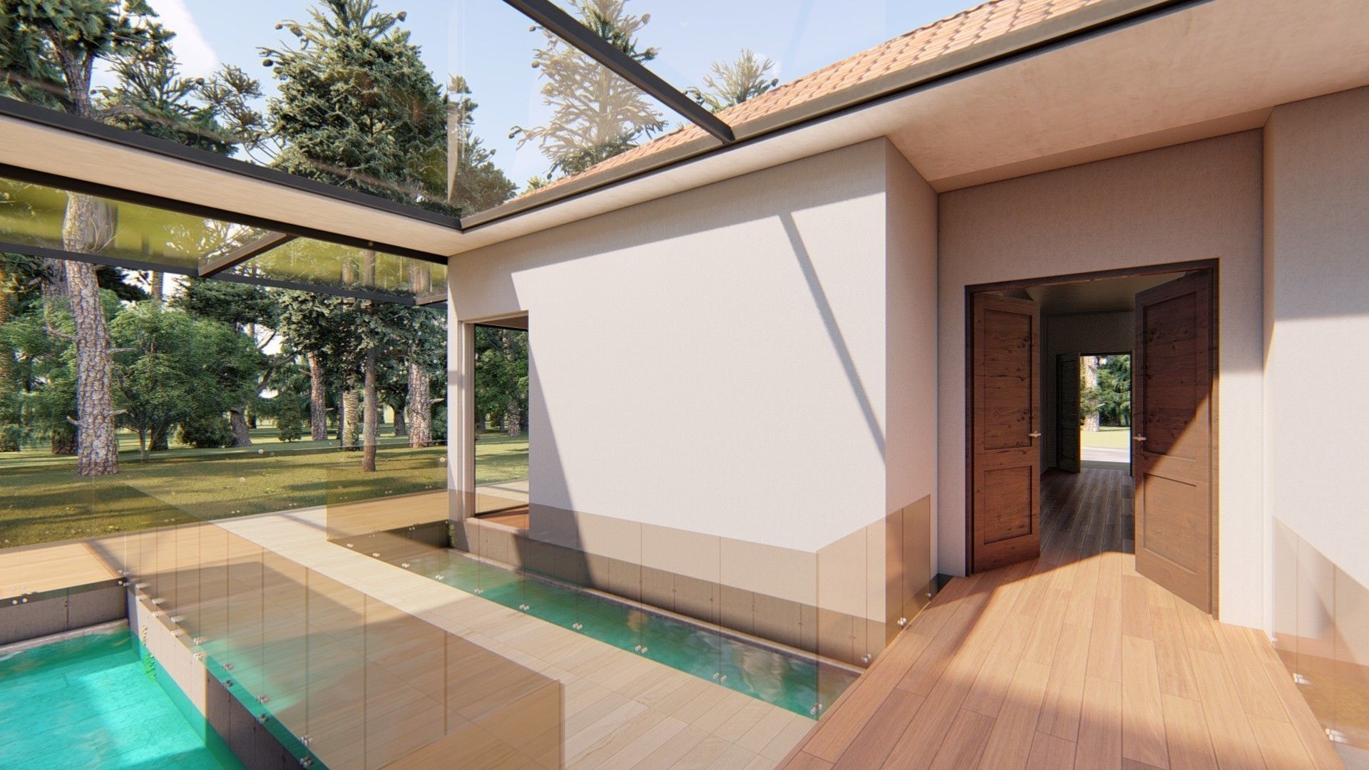 Cabin house Low-poly 3D model_16