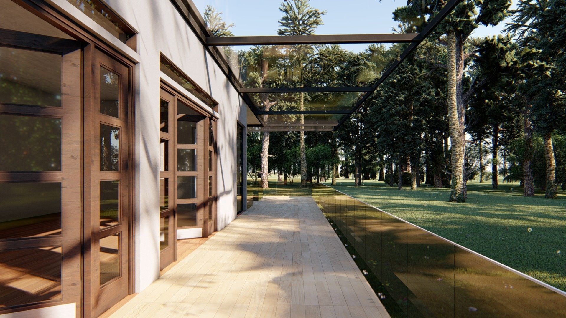 Cabin house Low-poly 3D model_26