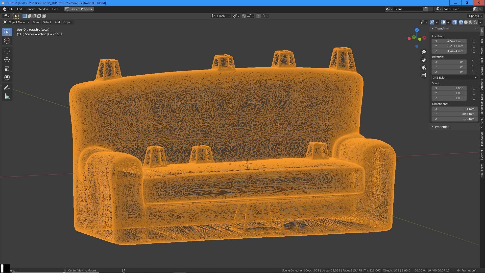 Among us Dioram for 3D print 3D print model_6