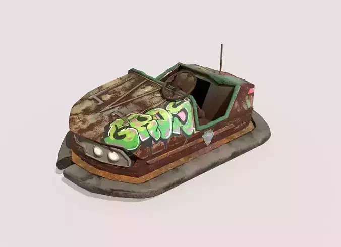 Abandoned Pripyat Bumper Car-Dodgem Car 1 3D model