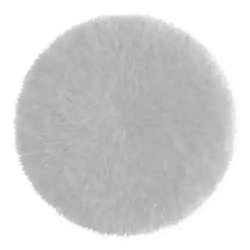 Round White Rug