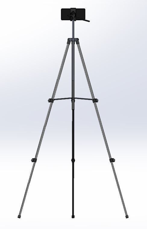 Smartphone tripod 3D print model_7