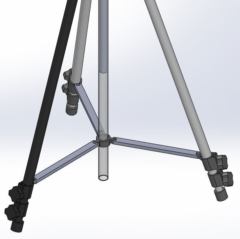 Smartphone tripod 3D print model_13