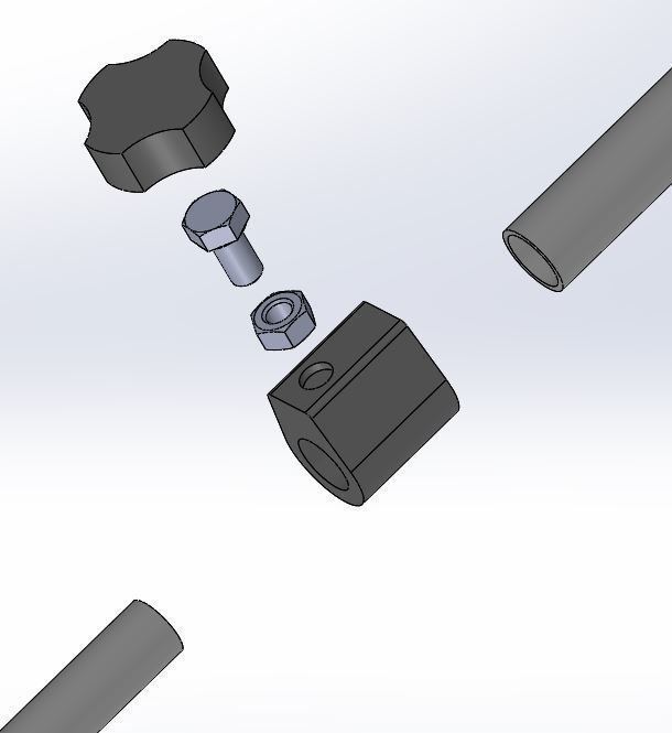 Smartphone tripod 3D print model_20