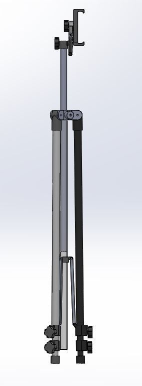 Smartphone tripod 3D print model_4