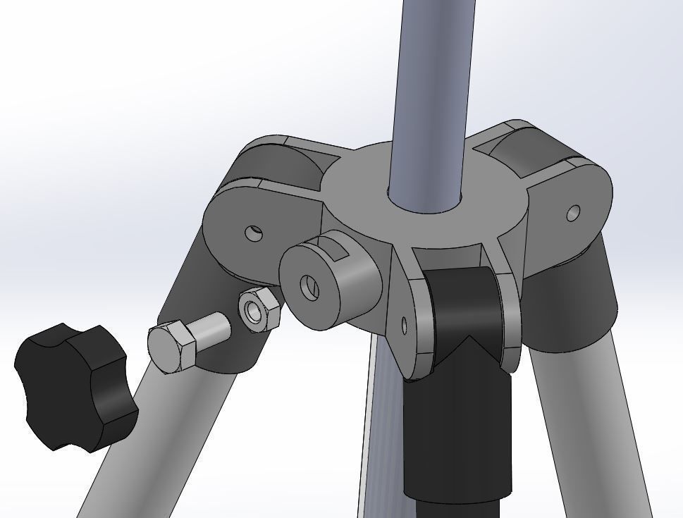 Smartphone tripod 3D print model_12