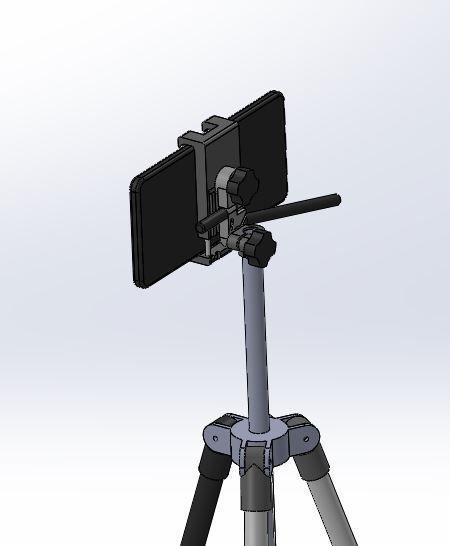 Smartphone tripod 3D print model_10