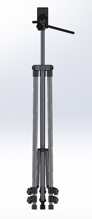 Smartphone tripod 3D print model_3