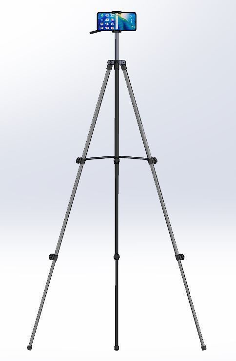 Smartphone tripod 3D print model_8
