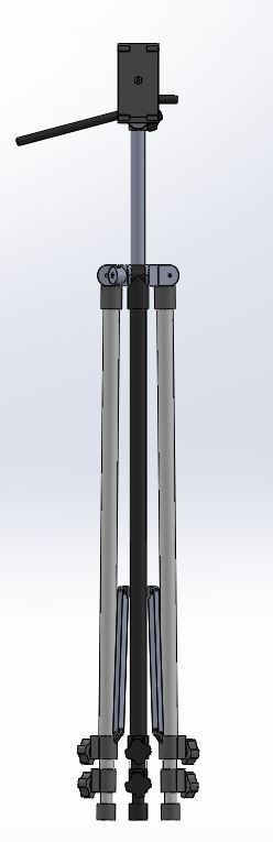 Smartphone tripod 3D print model_2