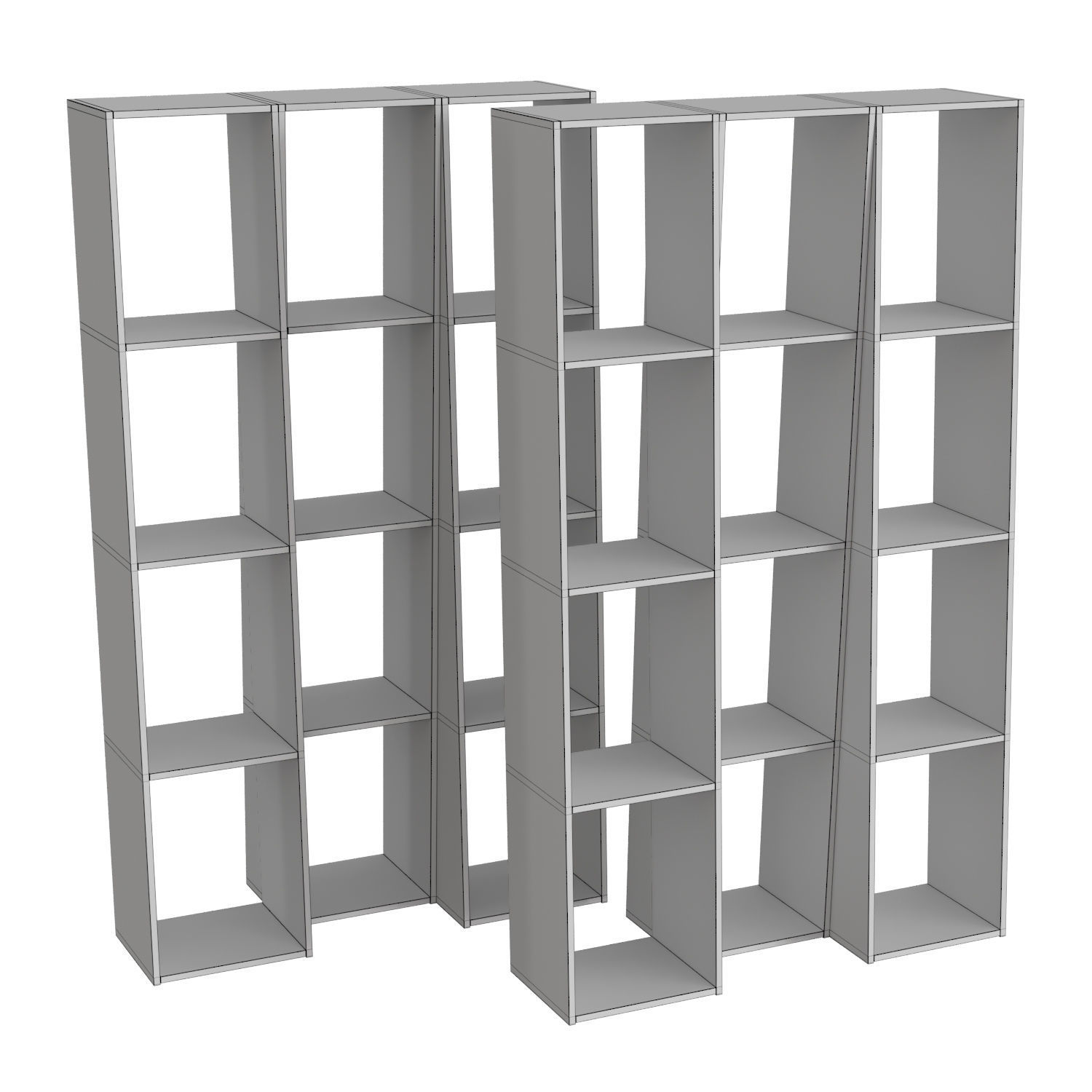 Endless Shelf Unit 3D model_4