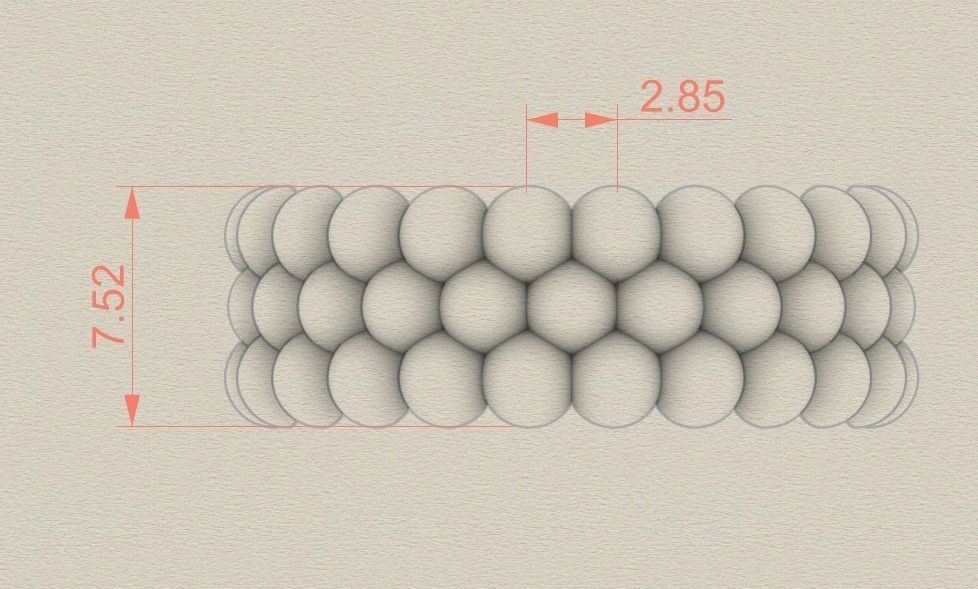 Model 237 Semi Circle Ball Ring 3 US 13 Sizes 3D print model_7