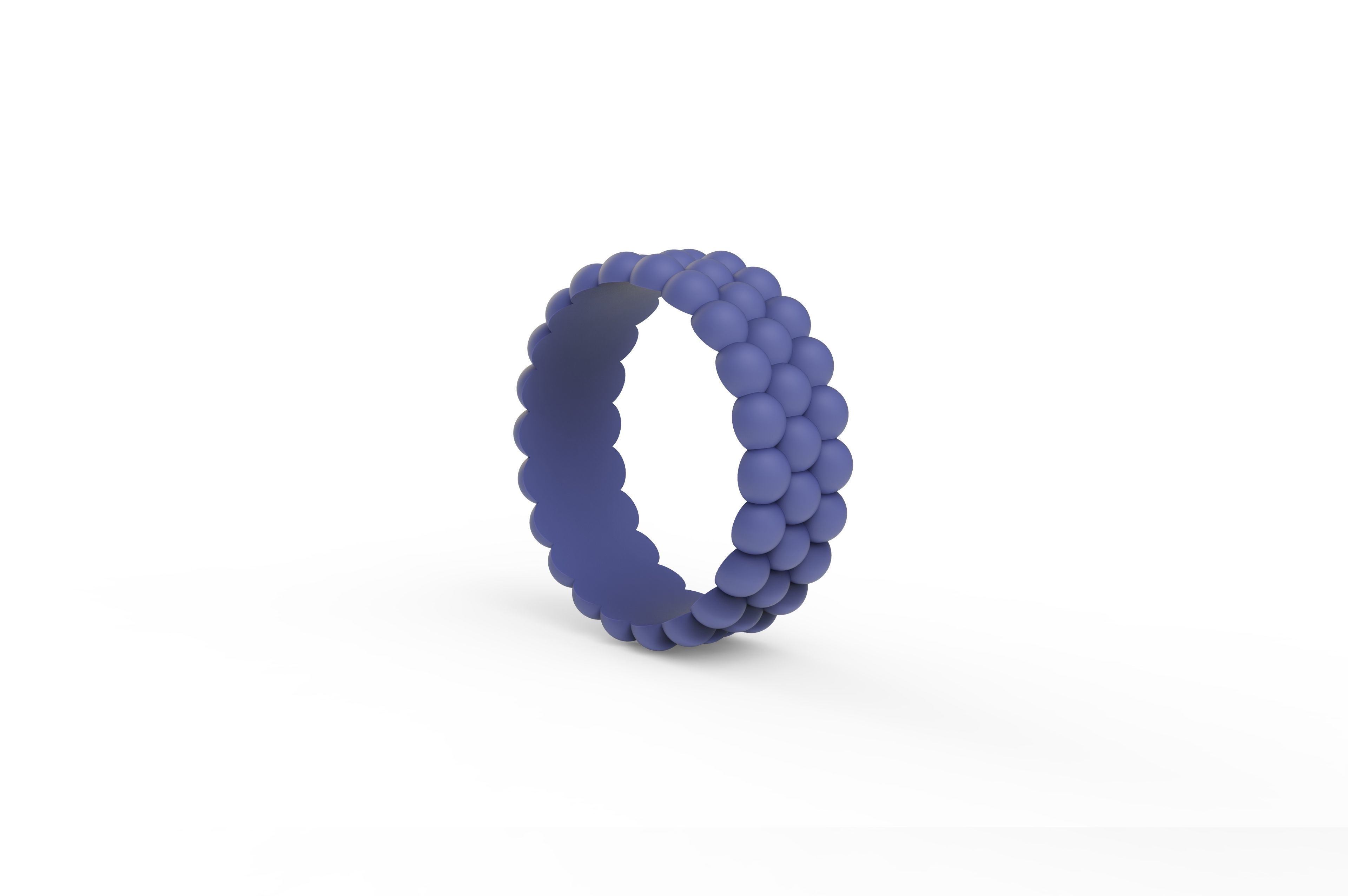 Model 237 Semi Circle Ball Ring 3 US 13 Sizes 3D print model_6