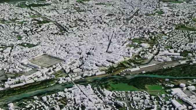 Pau - France 3D model
