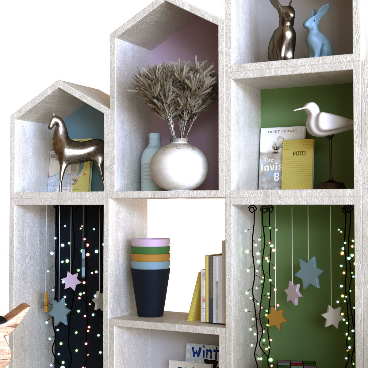 children decor set 001 Low-poly 3D model_8