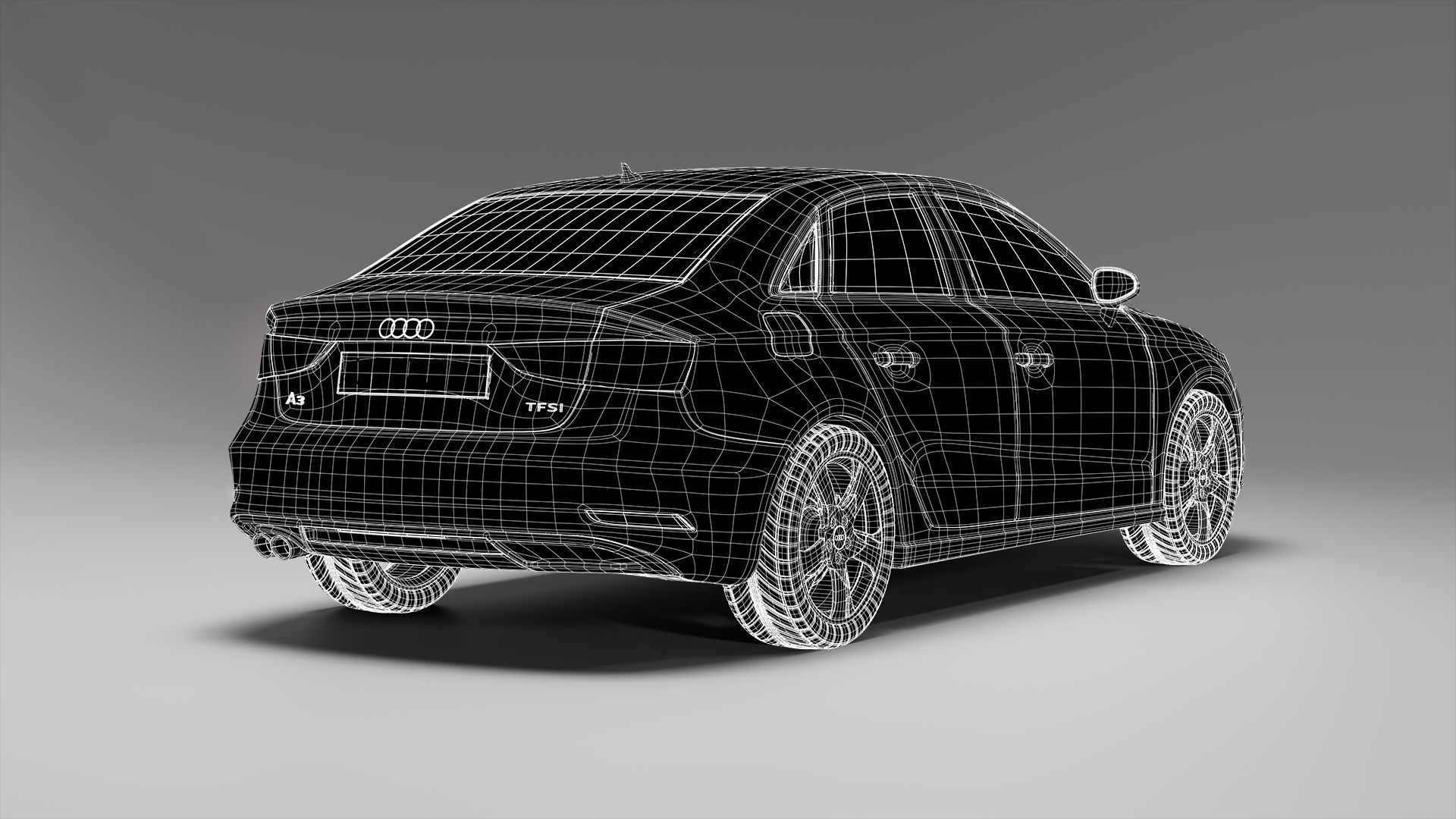 Audi A3 Sedan Berline 3D model_4