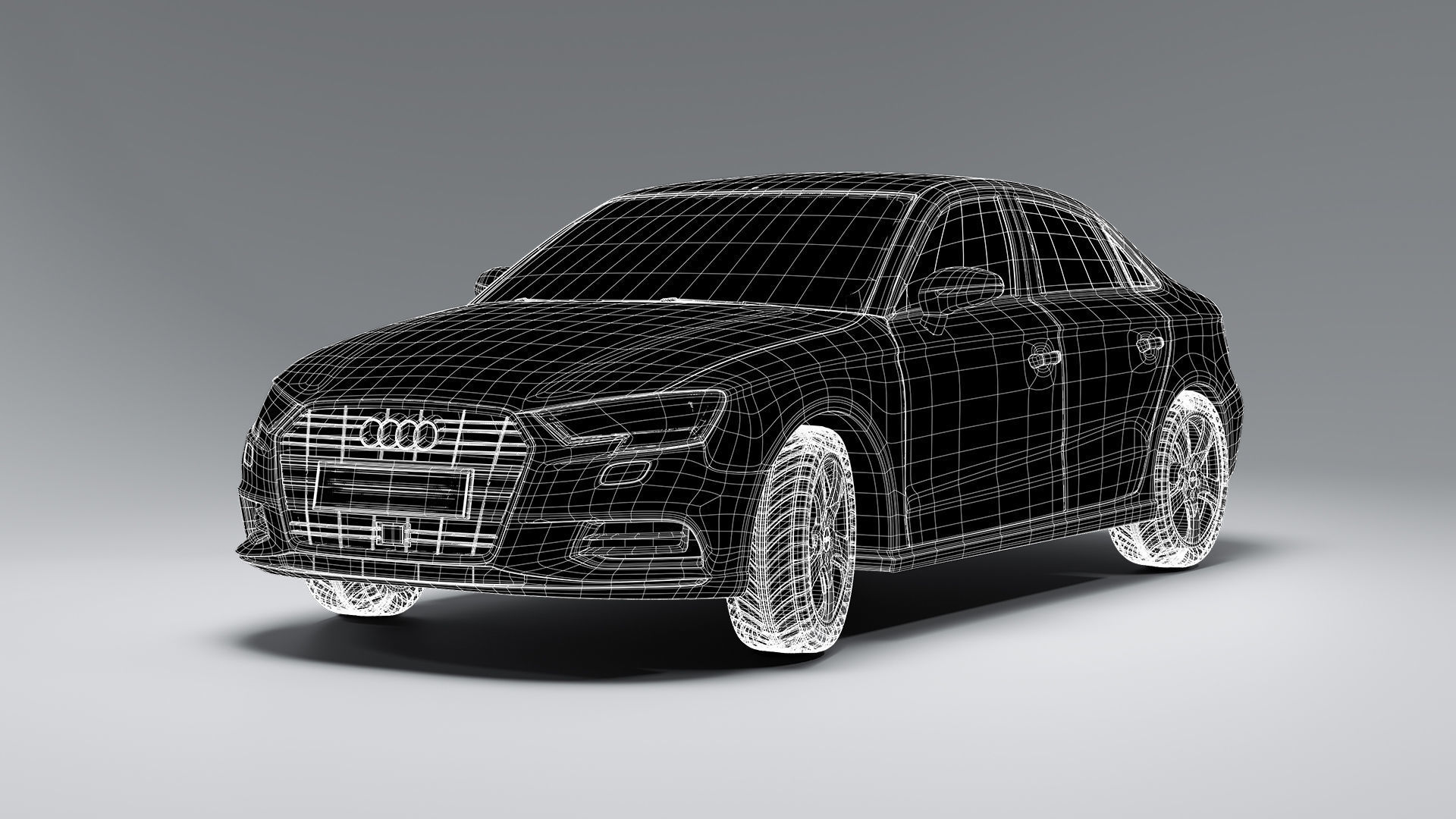 Audi A3 Sedan Berline 3D model_3
