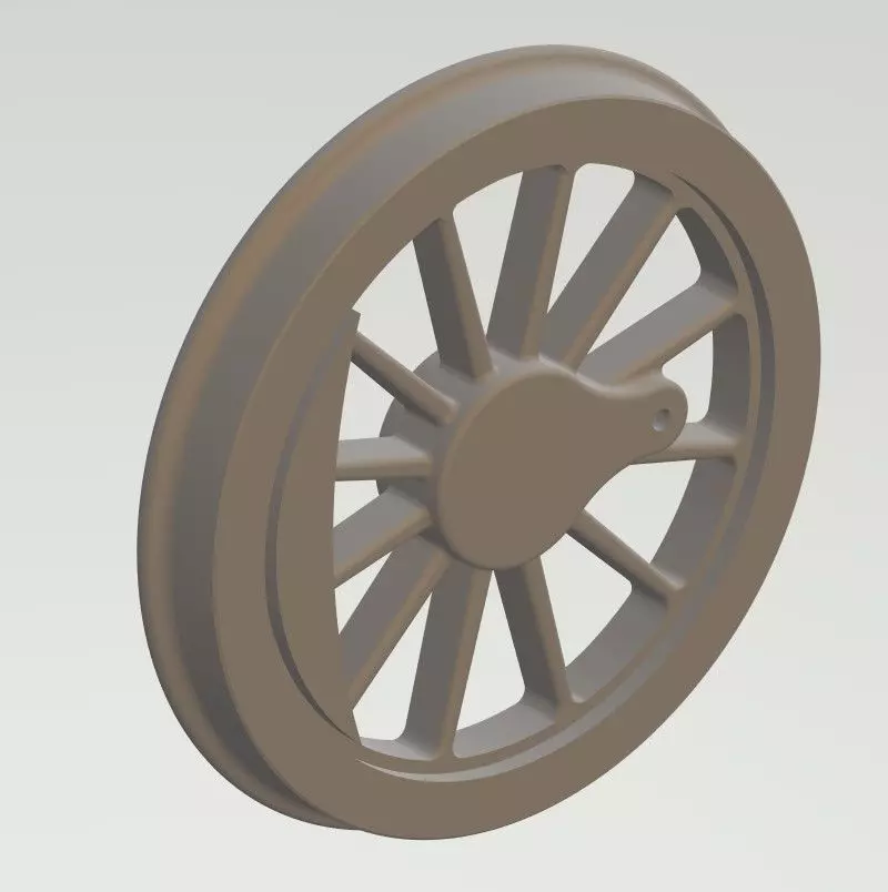Tkh1 locomotive wheels 3D print model