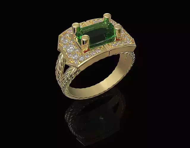 Brilliant Braid Ring 3D print model