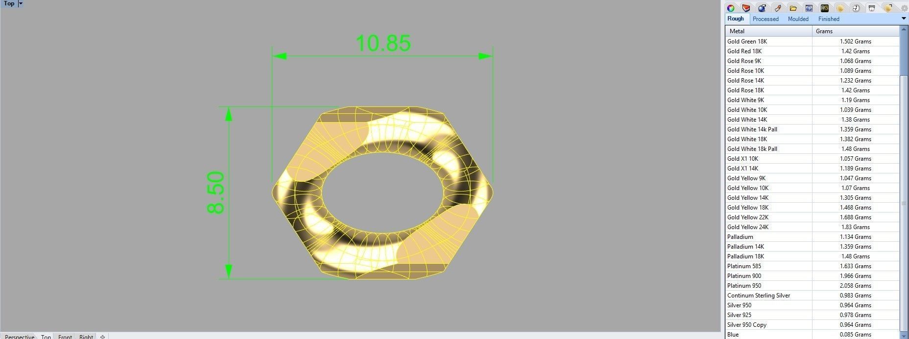Edge faceted Cuban Link Chain 3D print model_5