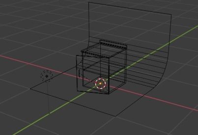 Cabinet with star 3D model_2