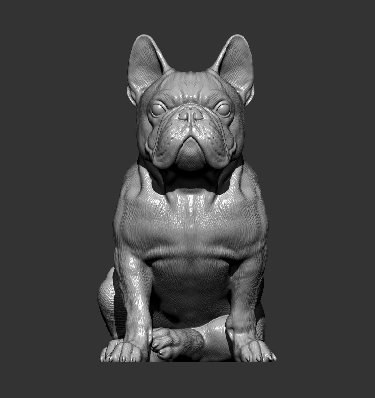 French Bulldog 3D print model_5