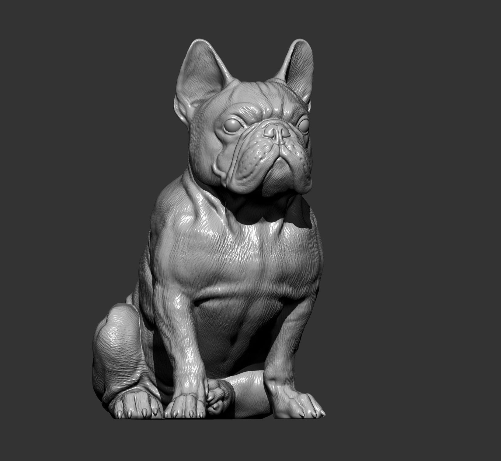 French Bulldog 3D print model_7