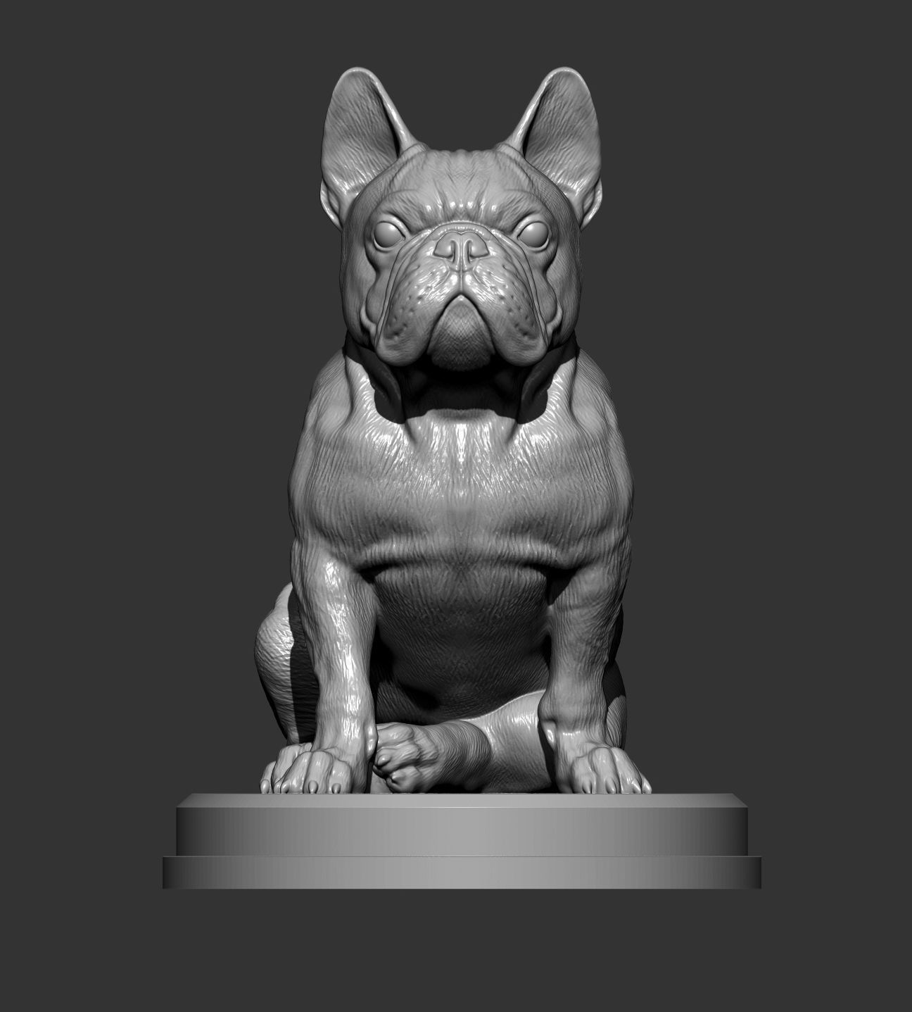 French Bulldog 3D print model_10
