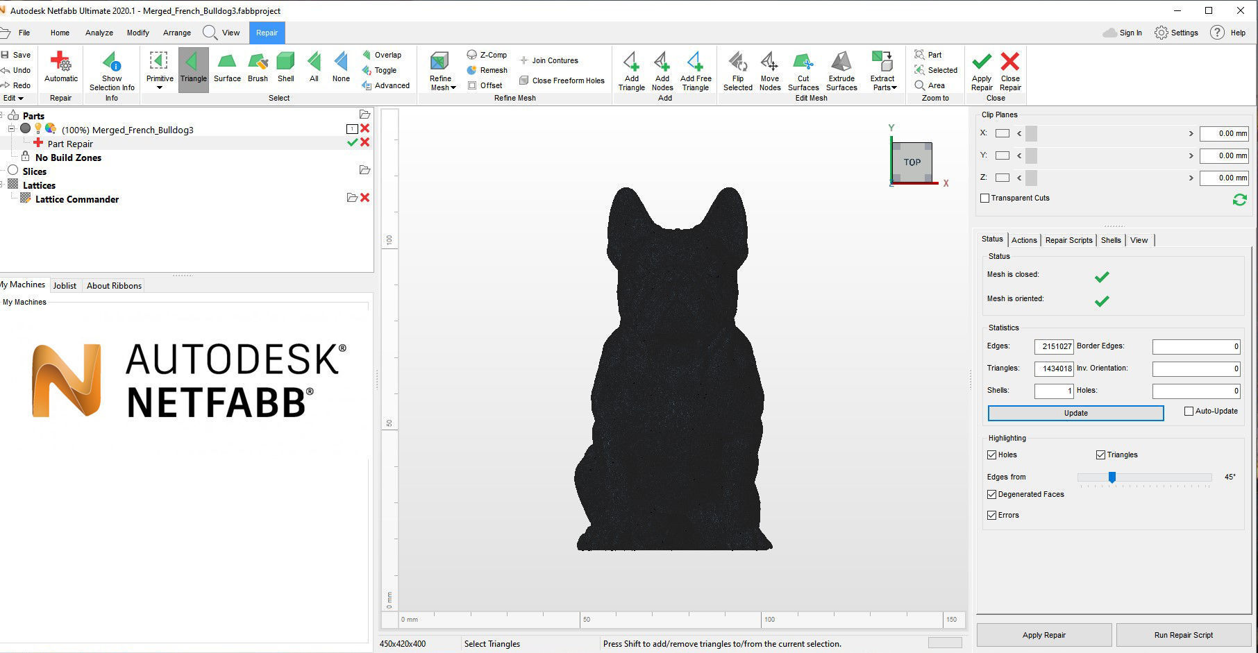 French Bulldog 3D print model_11