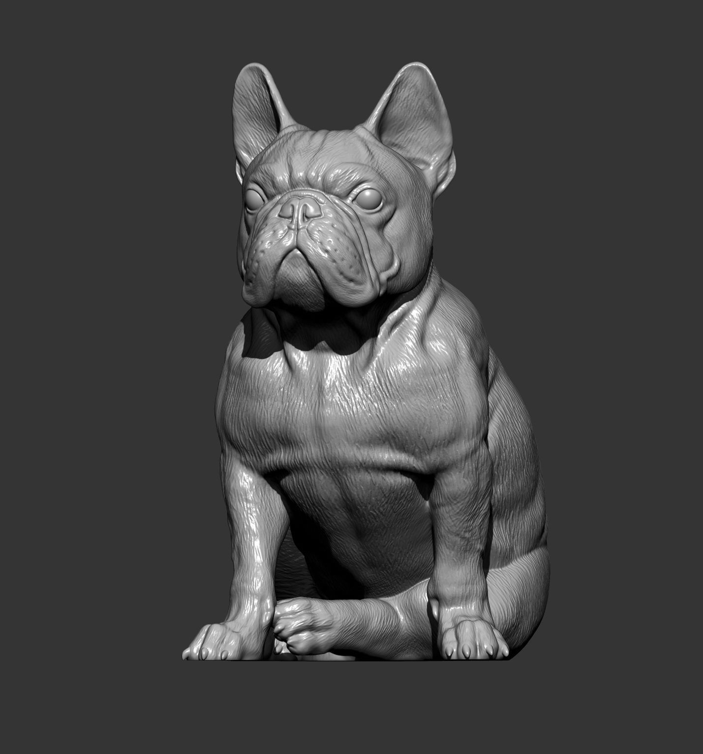 French Bulldog 3D print model_9