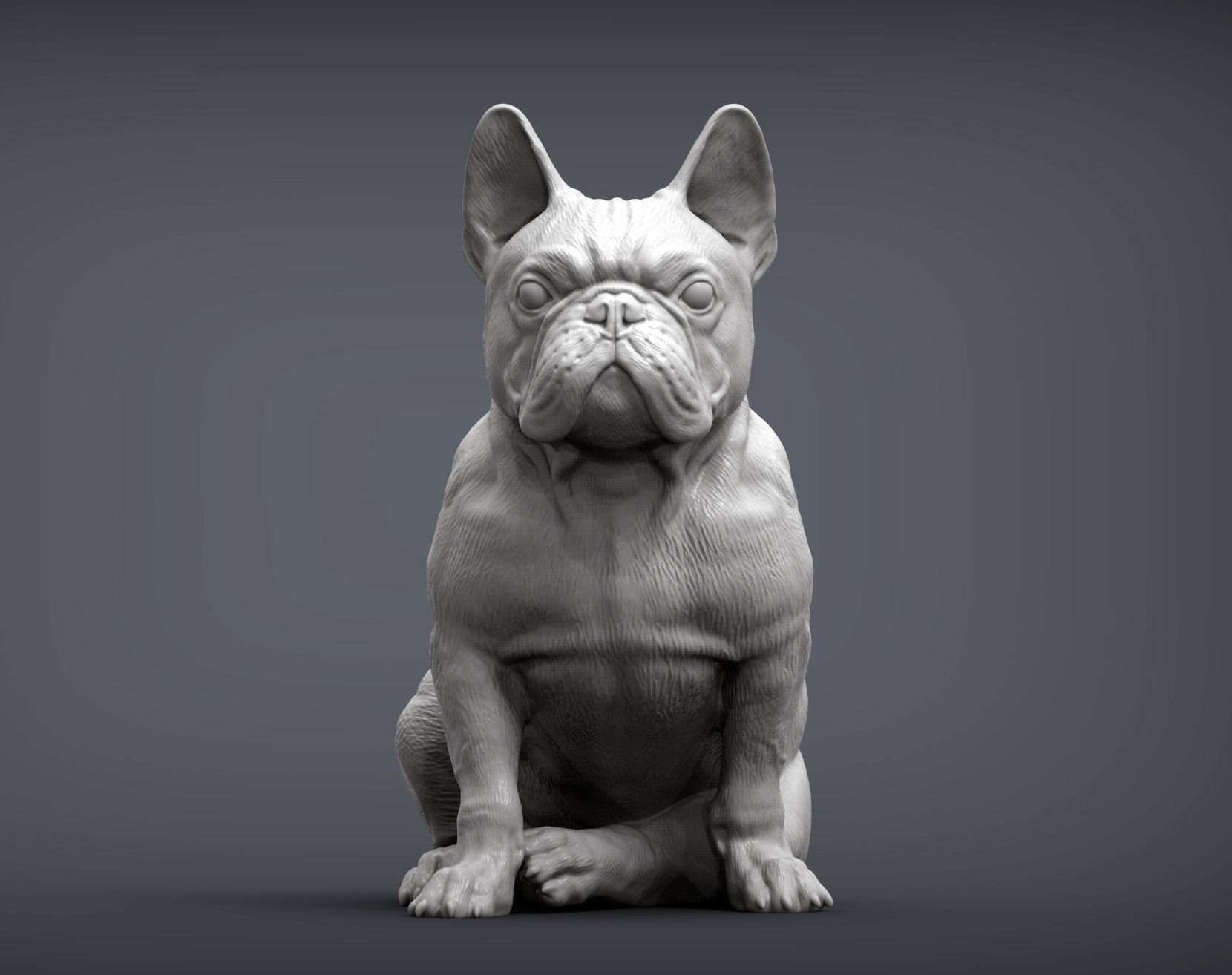 French Bulldog 3D print model_0