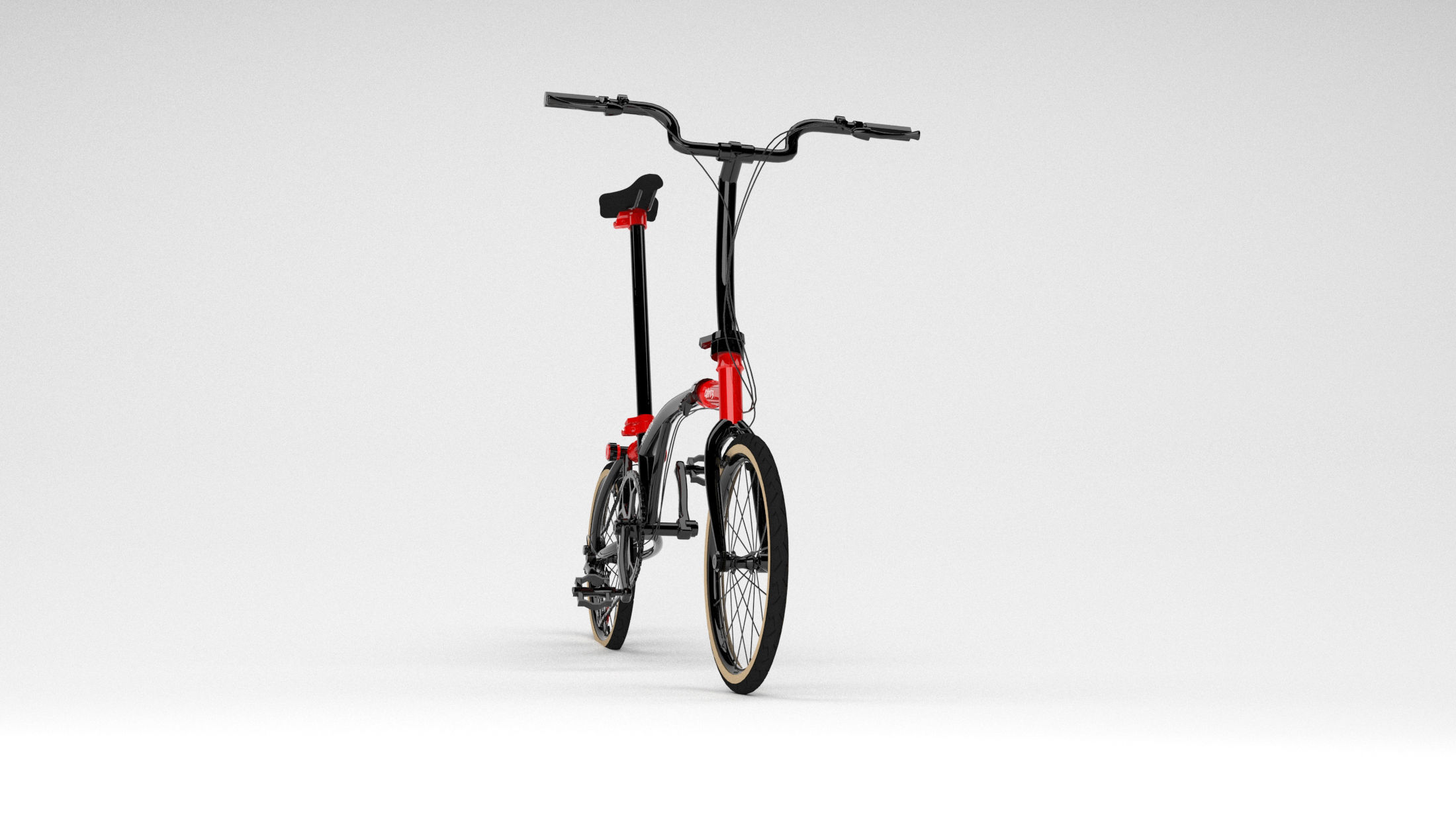 Brompton CHPT3 Special Edition Bike Low-poly 3D model_4