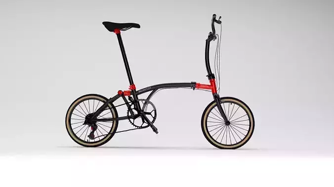 Brompton CHPT3 Special Edition Bike Low-poly 3D model