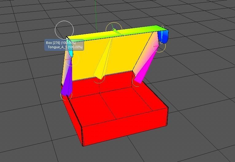 box pizza rigged Low-poly 3D model_2
