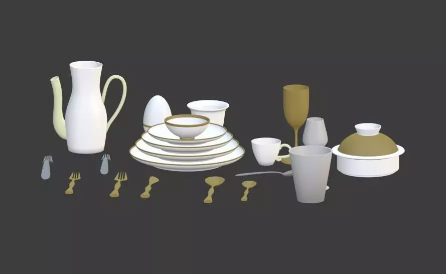 Dish bowl Free 3D model